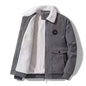 Fleece-lined Thickened Men's Coat Loose Leisure Workwear